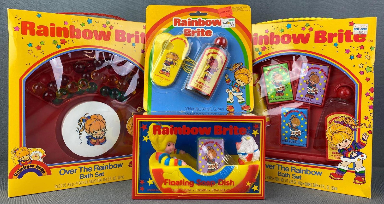 Group of 4 Rainbow Brite Bath Sets (1 of 8)