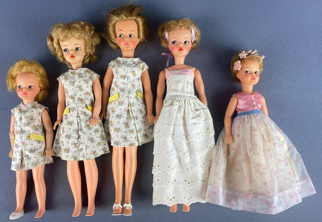 Group of 5 assorted Ideal Tammy Family Dolls (1 of 5)