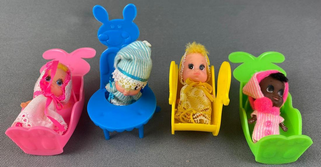 Group of 4 Mattel Liddle Kiddle Baby Kiddle Dolls (1 of 6)