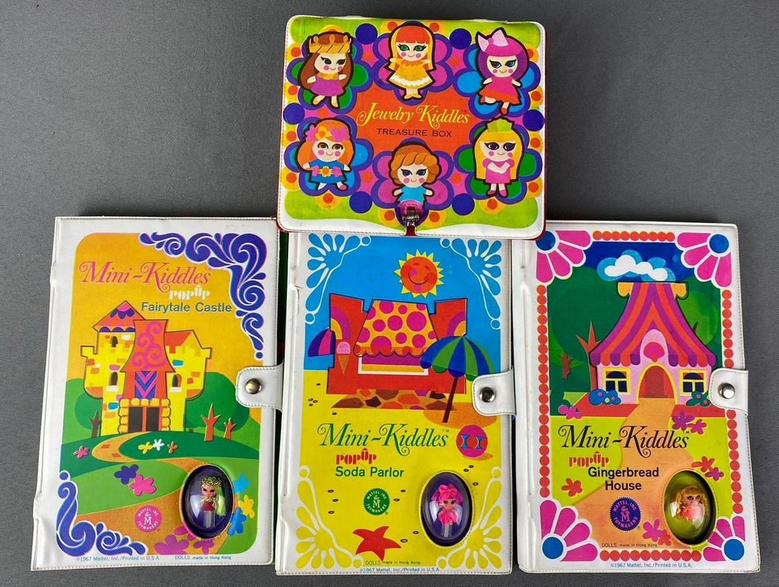 Group of Mattel Liddle Kiddle Dolls and Cases (1 of 9)