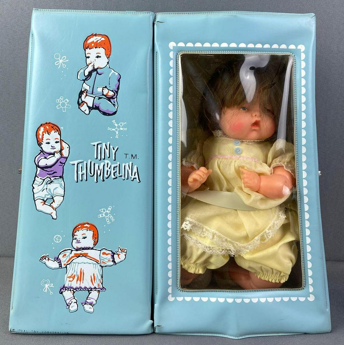 Ideal Toy Tiny Thumbelina Baby Doll in Case (1 of 4)