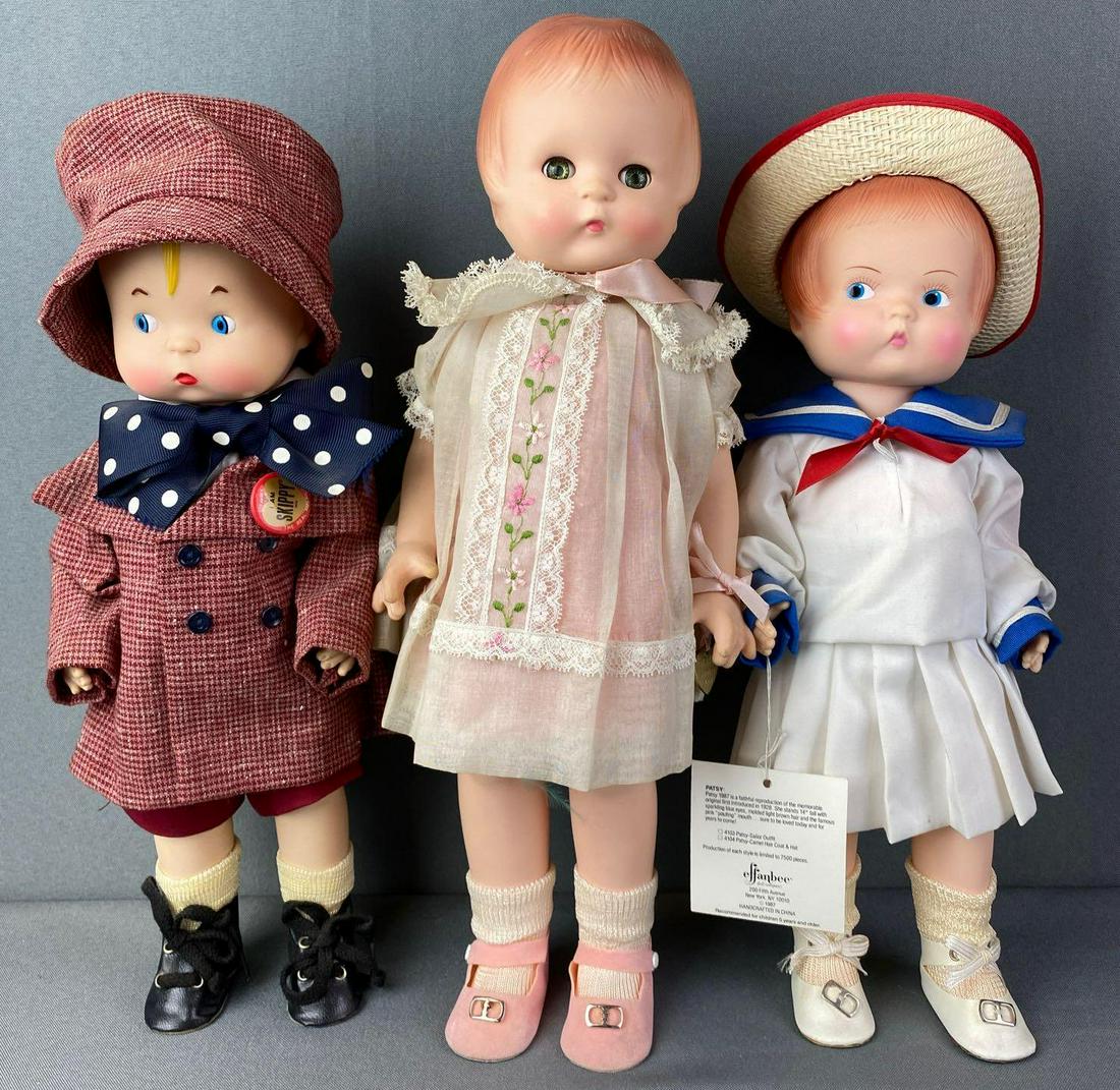 Group of 3 Effanbee Dolls: Includes Patsy and Skippy, circa 1970s-80s