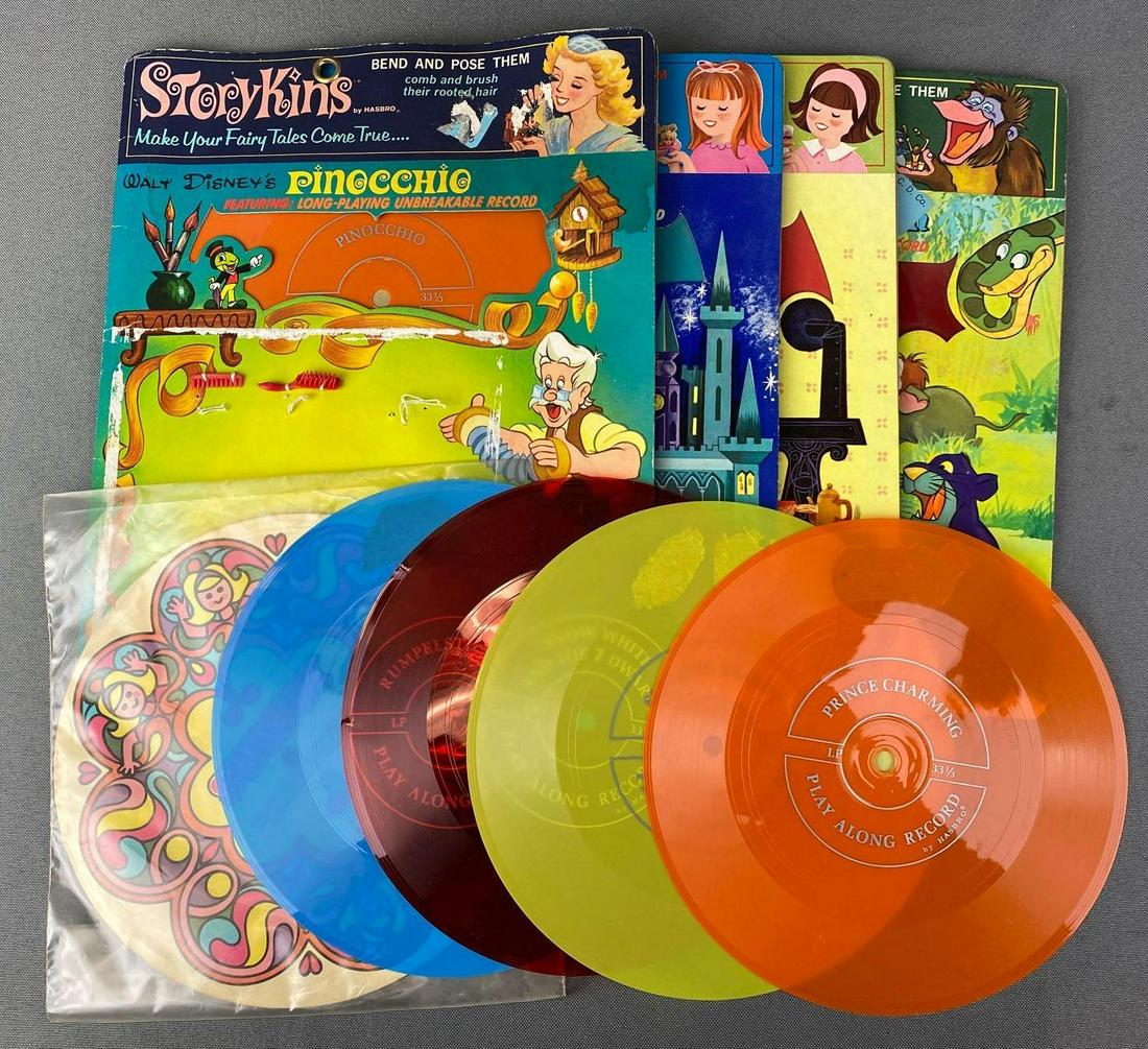 Group of Hasbro Unbreakable Records: Includes Sleeping Beauty, Cinderella, Pinocchio and more