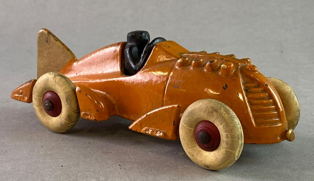 Antique Hubley Cast Iron Race Car (1 of 9)