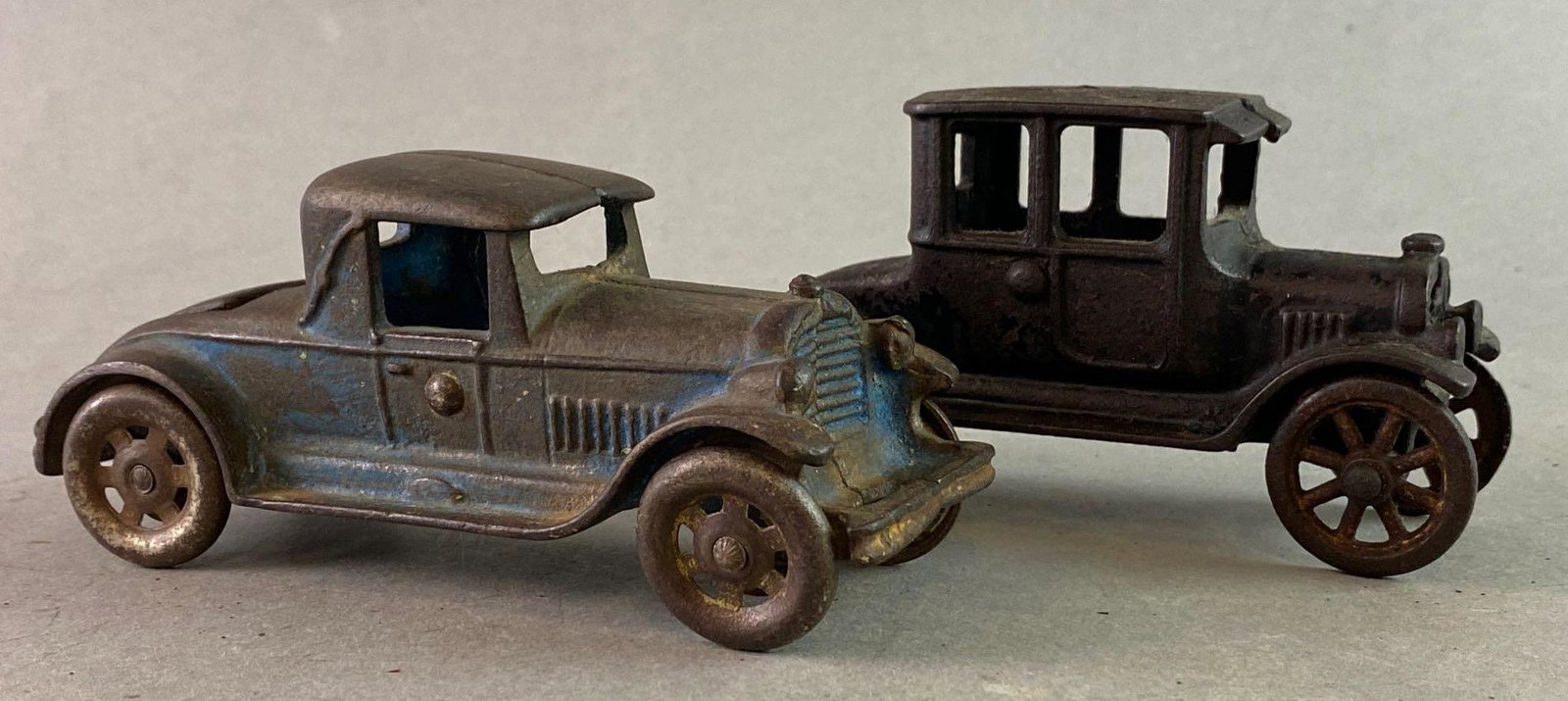 Group of 2 Antique Ford Cast Iron Cars (1 of 4)