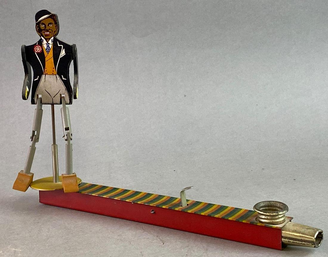 Dancing Man Kazoo Alabama Musical Jigger Tin Toy (1 of 4)