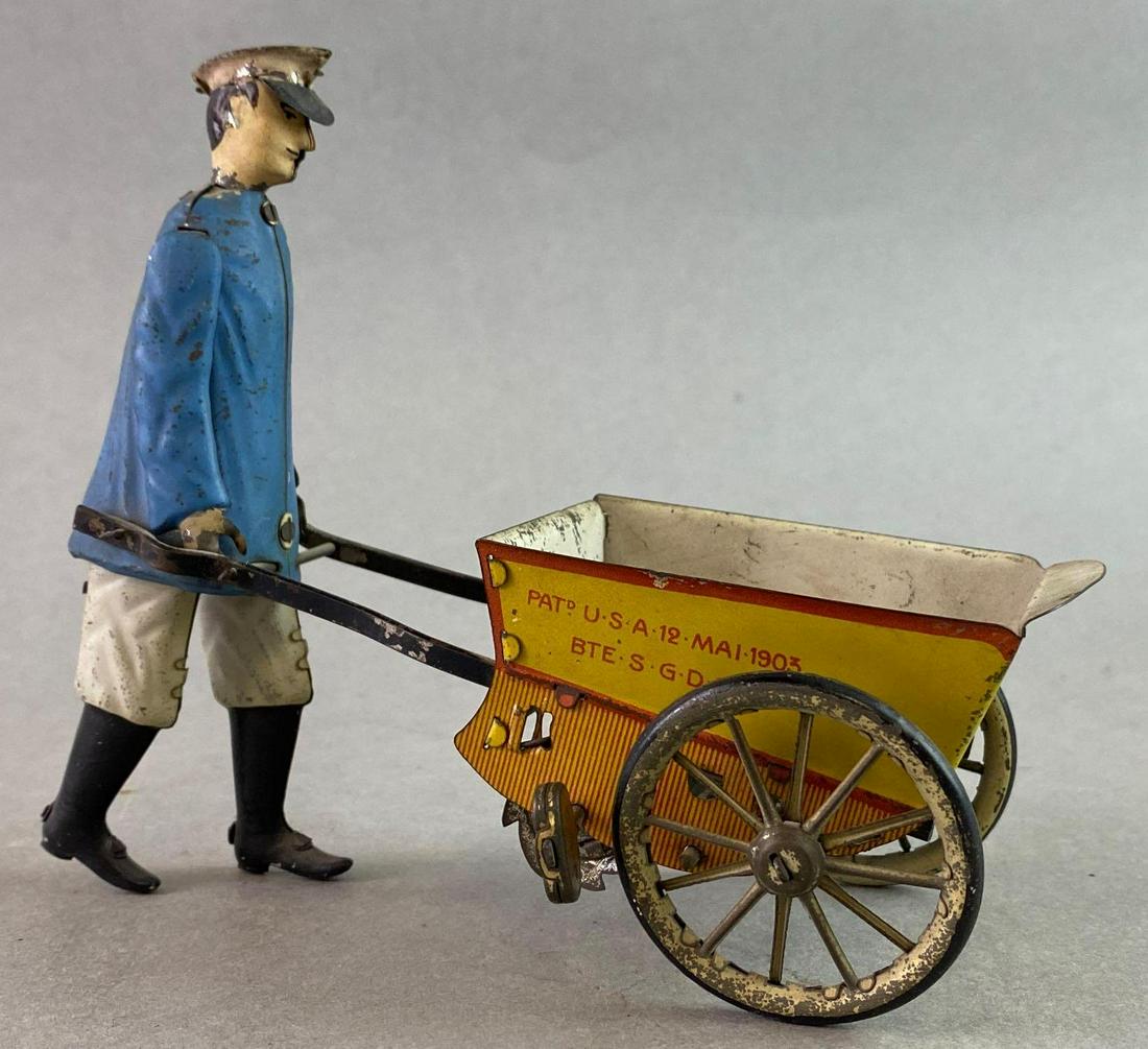 Lehmann Tap Tap Cart Wind Up Tin Toy (1 of 4)