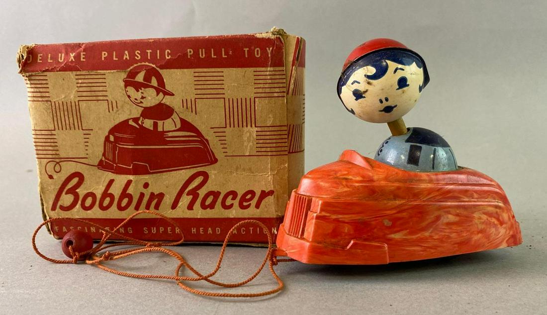 Lagco Bobbin Racer Plastic Pull Toy with Original Box (1 of 4)