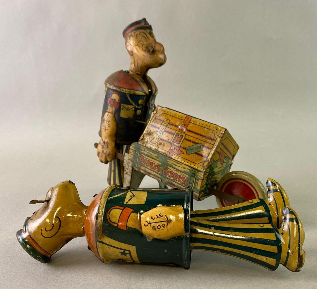 Group of 2 Marx Popeye Wind Up Tin Toys (1 of 4)