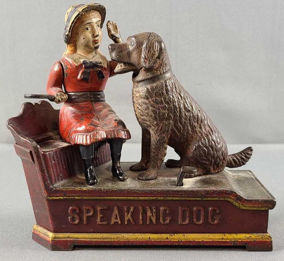 Speaking Dog cast iron mechanical bank (1 of 5)