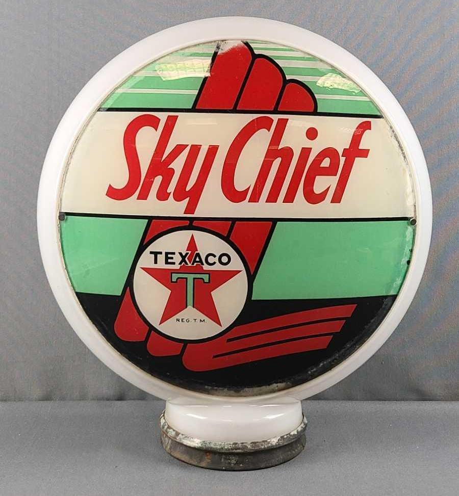 Sky Chief Texaco gas pump globe (1 of 6)