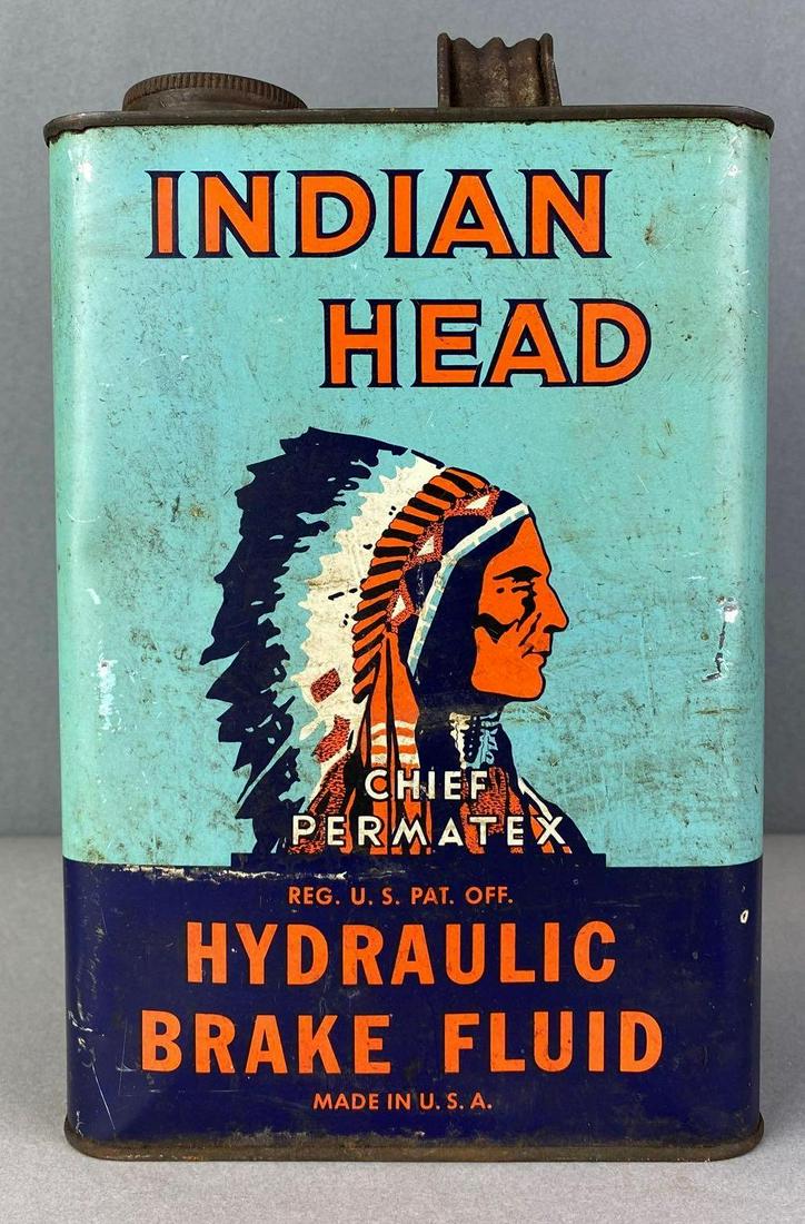 Indian Head Hydraulic Brake Fluid Can (1 of 5)