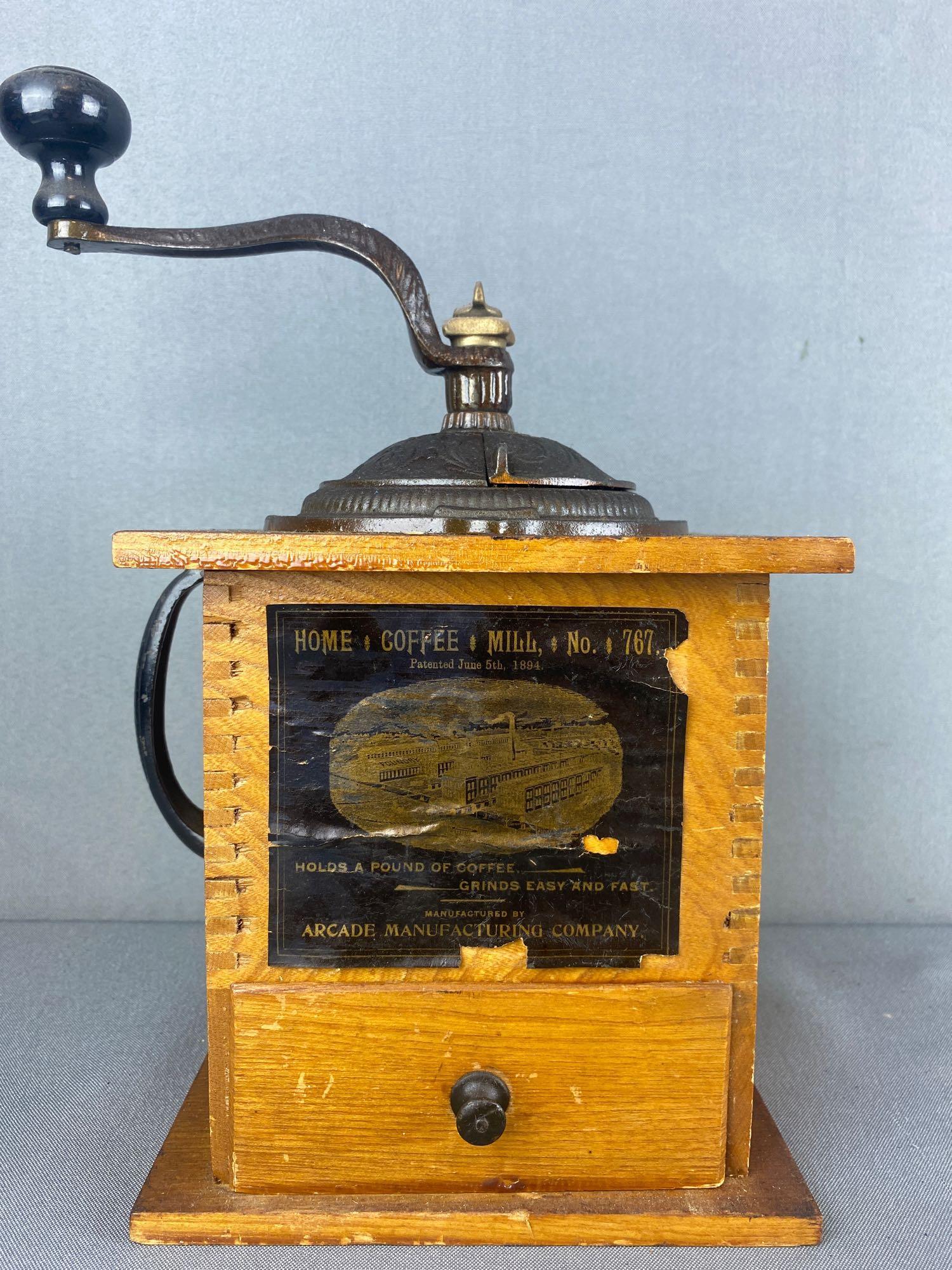 arcade mfg co coffee grinder