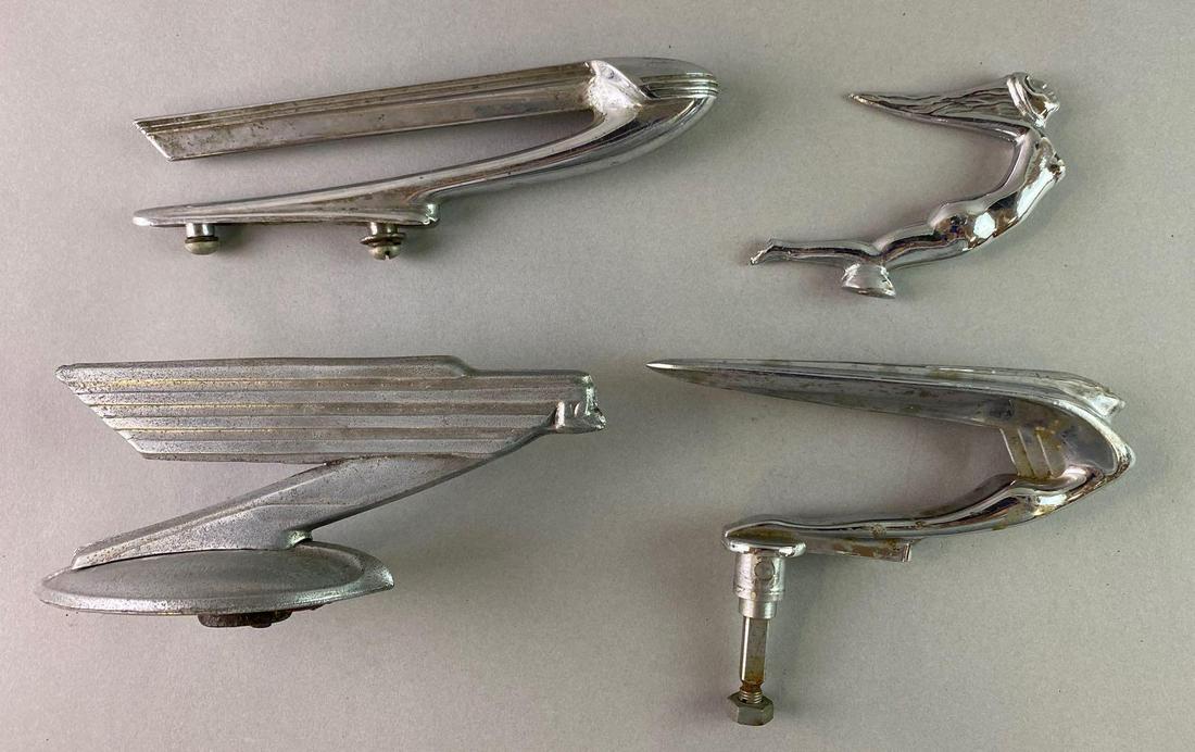 Hood Ornament-Group of 4 Flying Lady Cadillac (1 of 5)