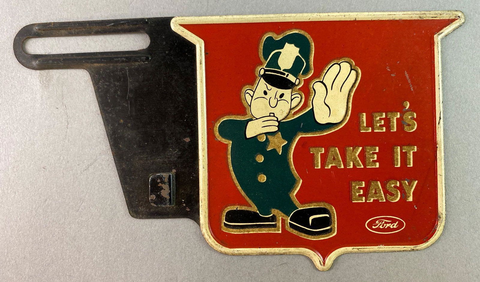 Ford License Plate Topper LetÕs Take it Easy (1 of 2)