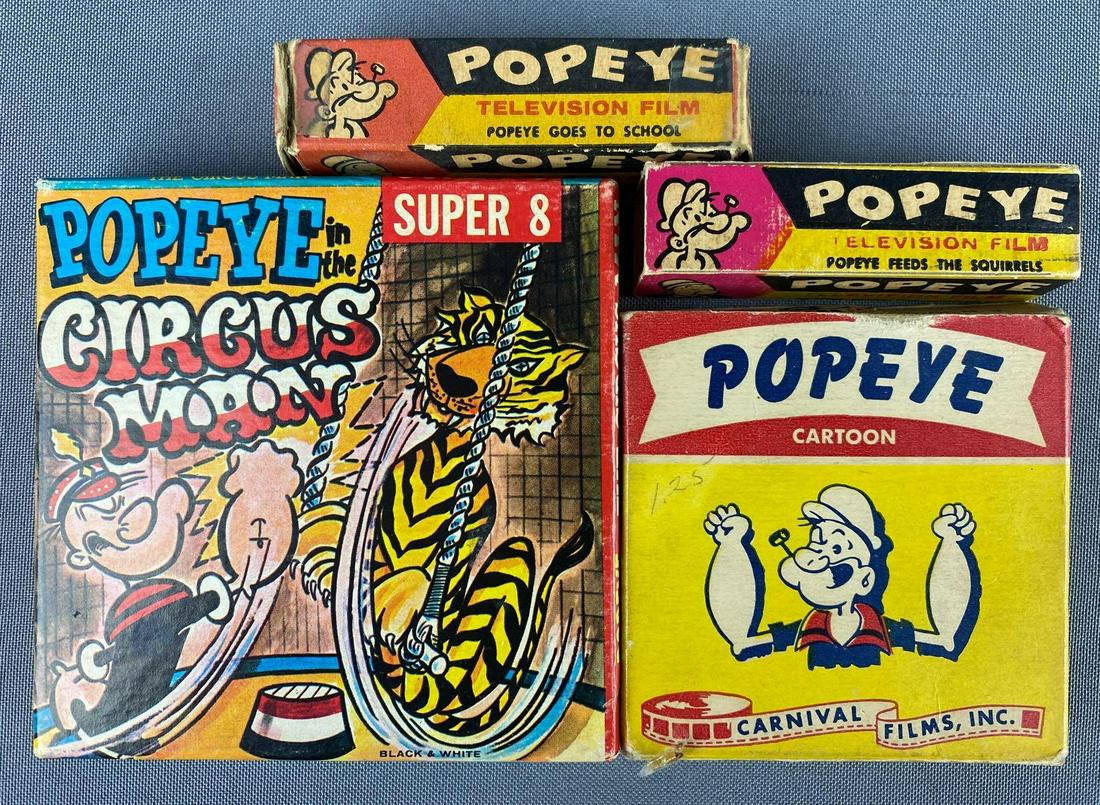 Group of 4 assorted Popeye Cartoon Films (1 of 3)