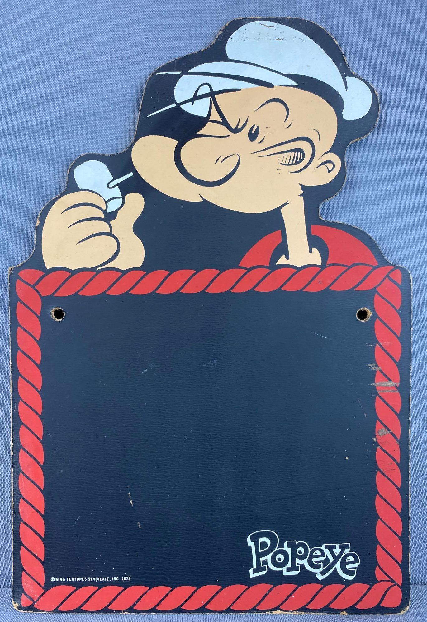 1978 King Features Syndicate Popeye Chalkboard (1 of 3)