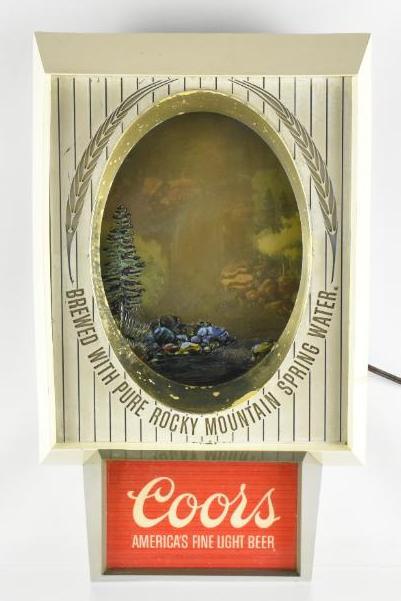 Vintage Coors Light Up Advertising Motion Beer Sign (1 of 3)