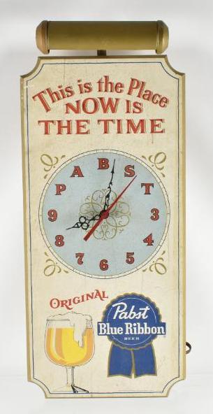 Vintage Pabst Blue Ribbon Light Up Advertising Beer (1 of 3)