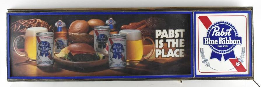 Pabst Blue Ribbon Light Up Advertising Beer Sign (1 of 3)