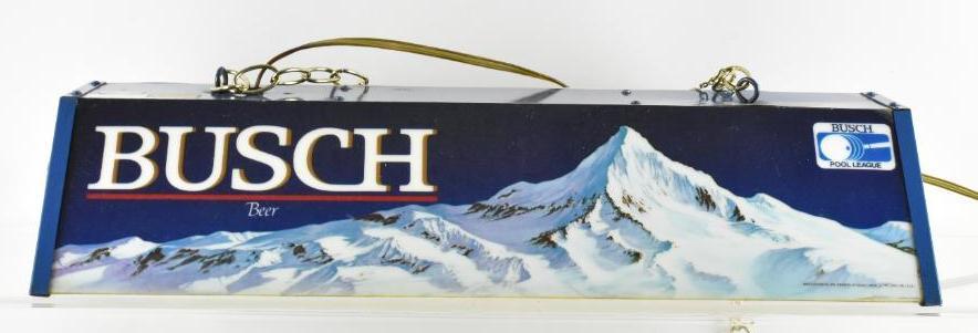 Busch Light Up Advertising Pool Table Beer Lamp (1 of 4)