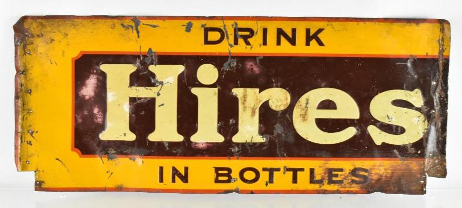 Vintage Hires Root Beer Advertising Tin Tacker Soda (1 of 2)