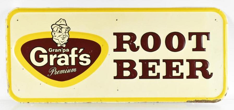 Vintage Granpa Grafs Premium Root Beer Advertising (1 of 2)
