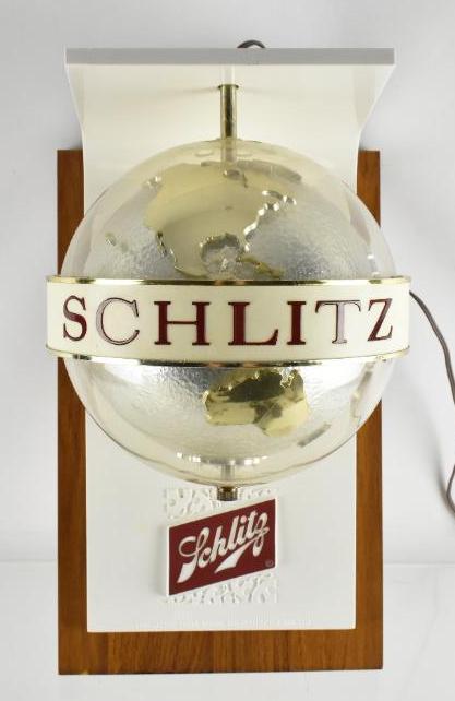 Vintage Schlitz Globe Light Up Advertising Rotating (1 of 3)