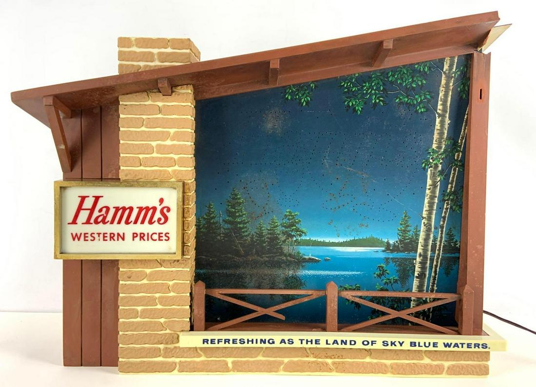 Vintage Hamms Beer Starry Skies Light Up Advertising (1 of 7)