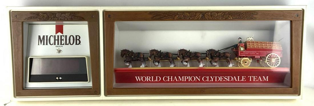 Michelob Beer Light Up Advertising Beer Wagon Digital (1 of 2)