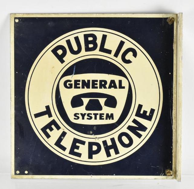 General Systems Public Telephone Advertising Flange: 12 1/4 x 12 1/4 inches
