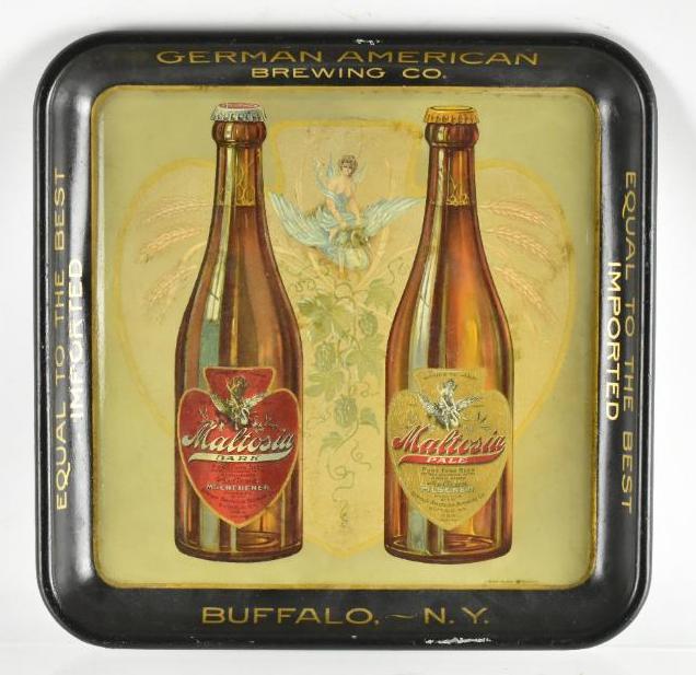 Vintage German American Brewing Co. Advertising Metal (1 of 2)