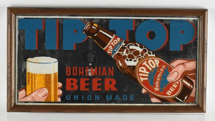 Vintage Tip Top Bohemian Beer Advertising Beer Mirror (1 of 1)