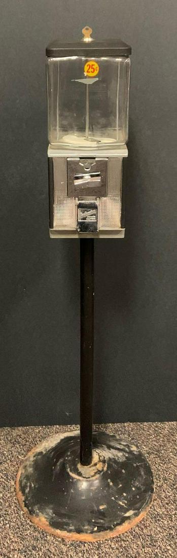 Northwestern $.25 vending machine with stand (1 of 3)