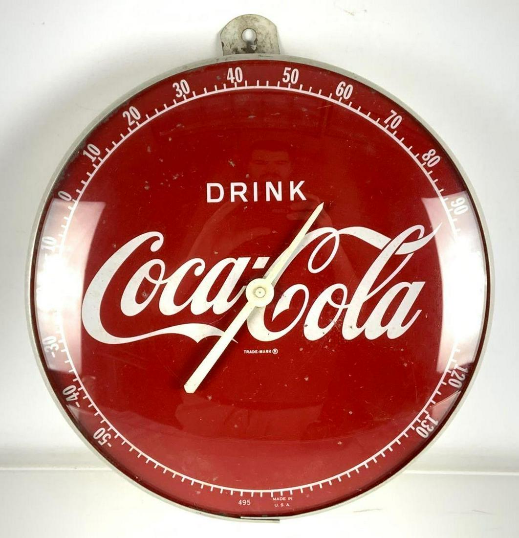 Vintage Coca Cola Advertising Thermometer (1 of 2)