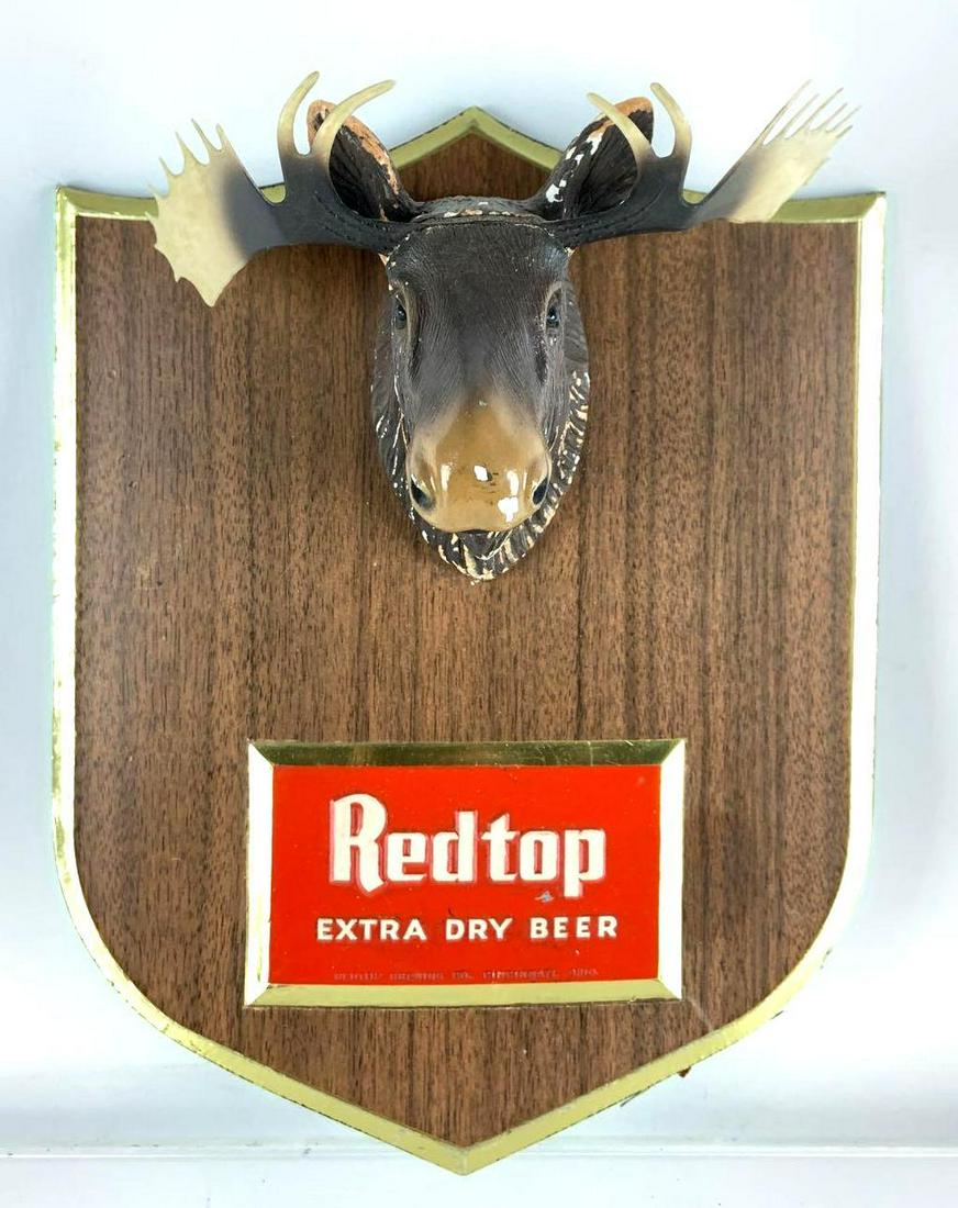 Vintage Redtop Extra Dry Beer Moose Head Advertising (1 of 2)