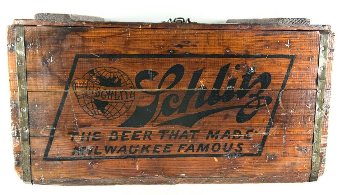 Vintage Schlitz Beer Advertising Wood Beer Crate (1 of 4)
