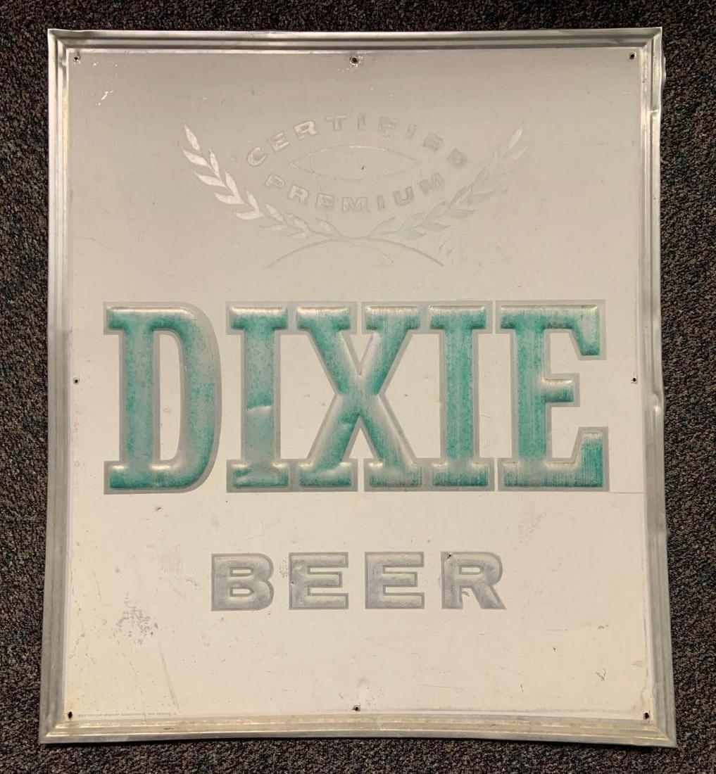 Dixie Beer Advertising Metal Beer Sign (1 of 2)