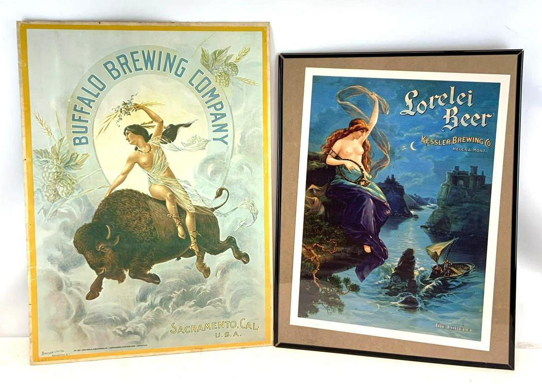 Group of 2 Advertising Beer Posters (1 of 3)