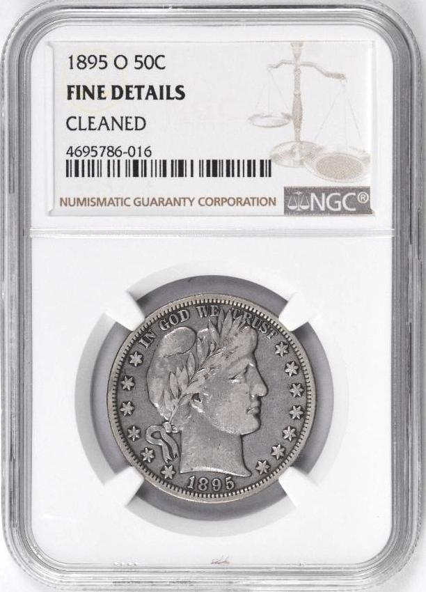 1895 O Barber Silver Half Dollar (NGC) Fine details (1 of 4)