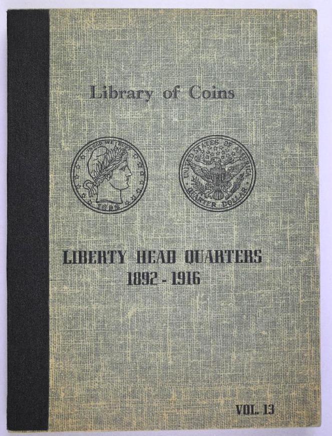 Group of (53) Barber Silver Quarters in Vintage Library (1 of 17)