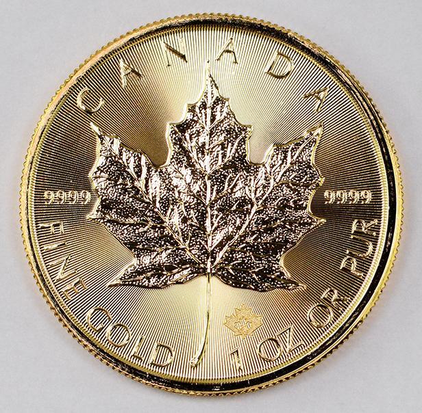 2021 $50 Canada Maple Leaf 1oz. .9999 Fine Gold (1 of 2)