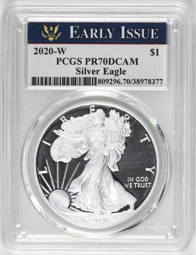 2020 W American Silver Eagle 1oz. (PCGS) PR70DCAM (1 of 2)