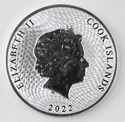 2022 Cook Island HMS Bounty 1oz. .999 Fine Silver (1 of 2)
