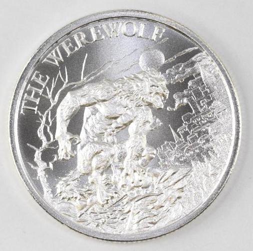 2021 Intaglio Mint Werewolf 1oz. .999 Fine Silver (1 of 2)