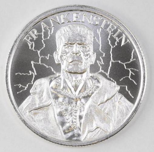 2021 Intaglio Mint Frankenstein 1oz. .999 Fine Silver (1 of 2)