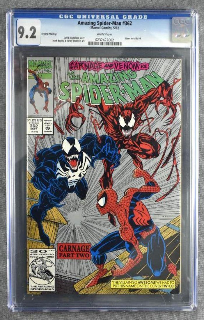 CGC Graded Marvel Comics Amazing Spider-Man No. 362 (1 of 10)