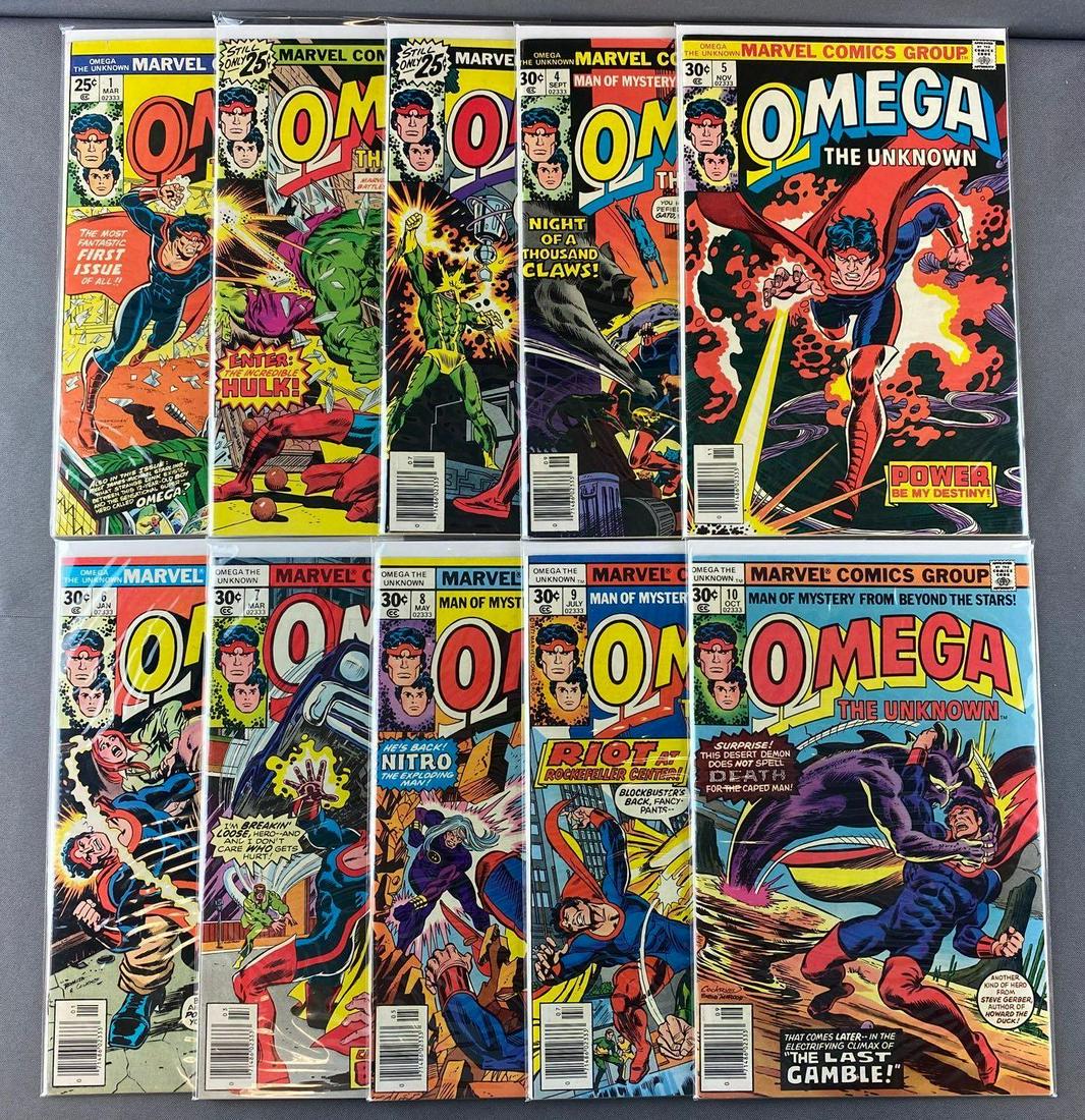 Group of 10 Marvel Comics Omega The Unknown Comic Books (1 of 3)