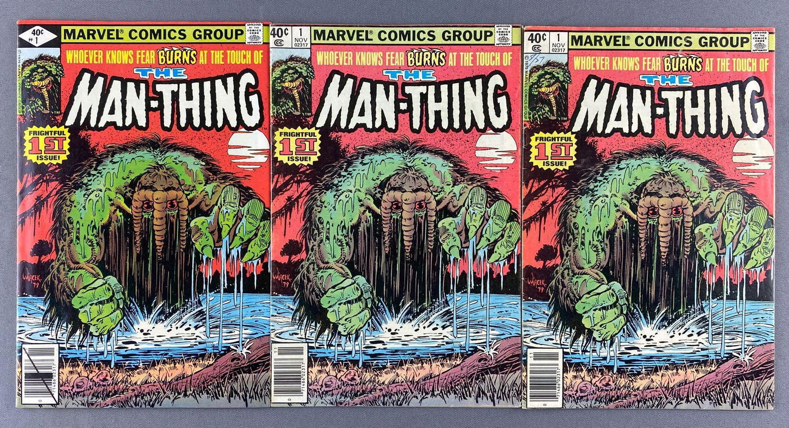Group of 3 Marvel Comics The Man-Thing No. 1 Comic (1 of 5)