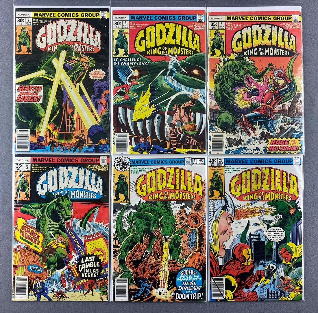 Group of 6 Marvel Comics Godzilla Comic Books (1 of 3)